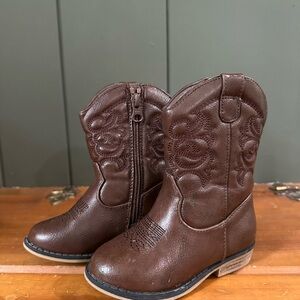 Toddler Size 7 Brown Cowboy Boots for Kids